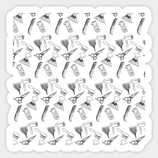 Hairstylist Pattern Sticker